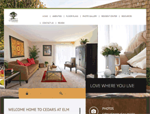 Tablet Screenshot of cedarsatelmhill.com